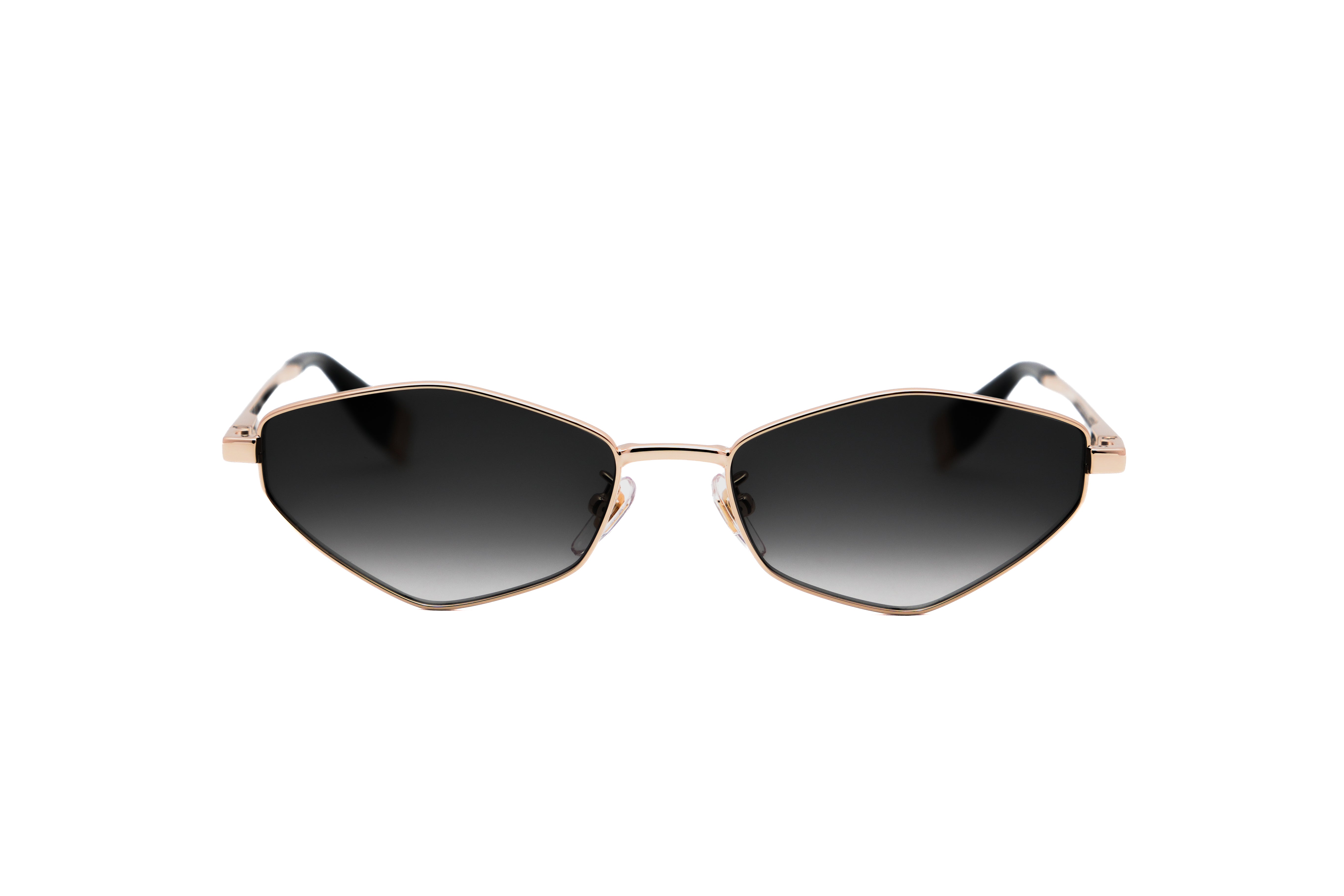 FURLA FURLA SFUB17 Sunglass shiny rose gold geometrical/directional sunglass for Women