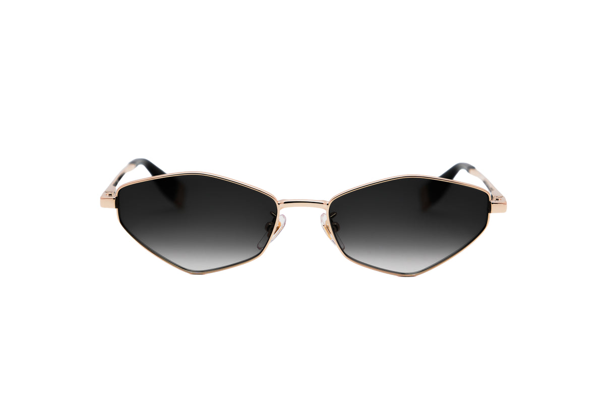 FURLA FURLA SFUB17 Sunglass shiny rose gold geometrical/directional sunglass for Women
