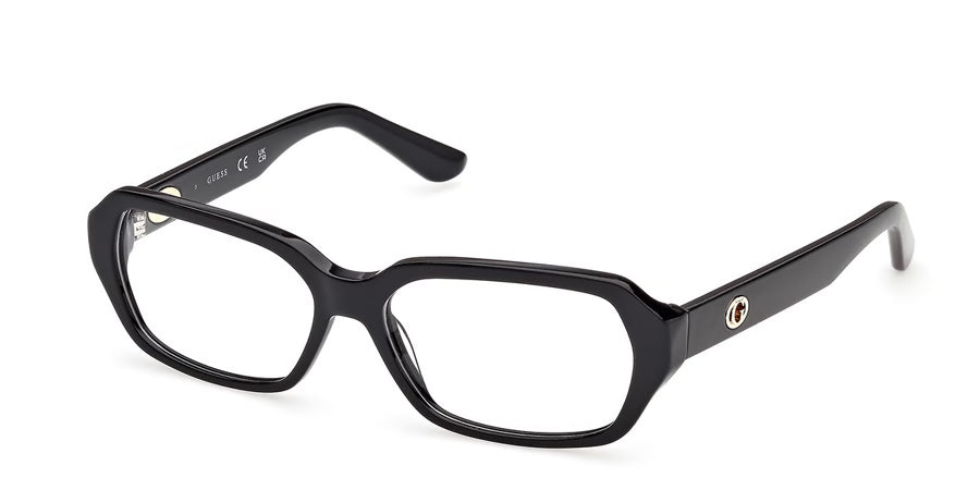 GUESS GUESS GUS00380 Sunglass shiny black rectangular / squared sunglass for Women