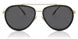 BURBERRY BURBERRY BE3125 Sunglass gold pilot/navigator sunglass for Men