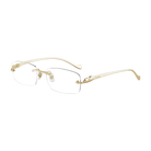 CARTIER CARTIER CT0061O Optical Frame gold rectangular / squared optical frame for Unisex