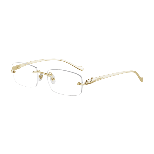 CARTIER CARTIER CT0061O Optical Frame gold rectangular / squared optical frame for Unisex