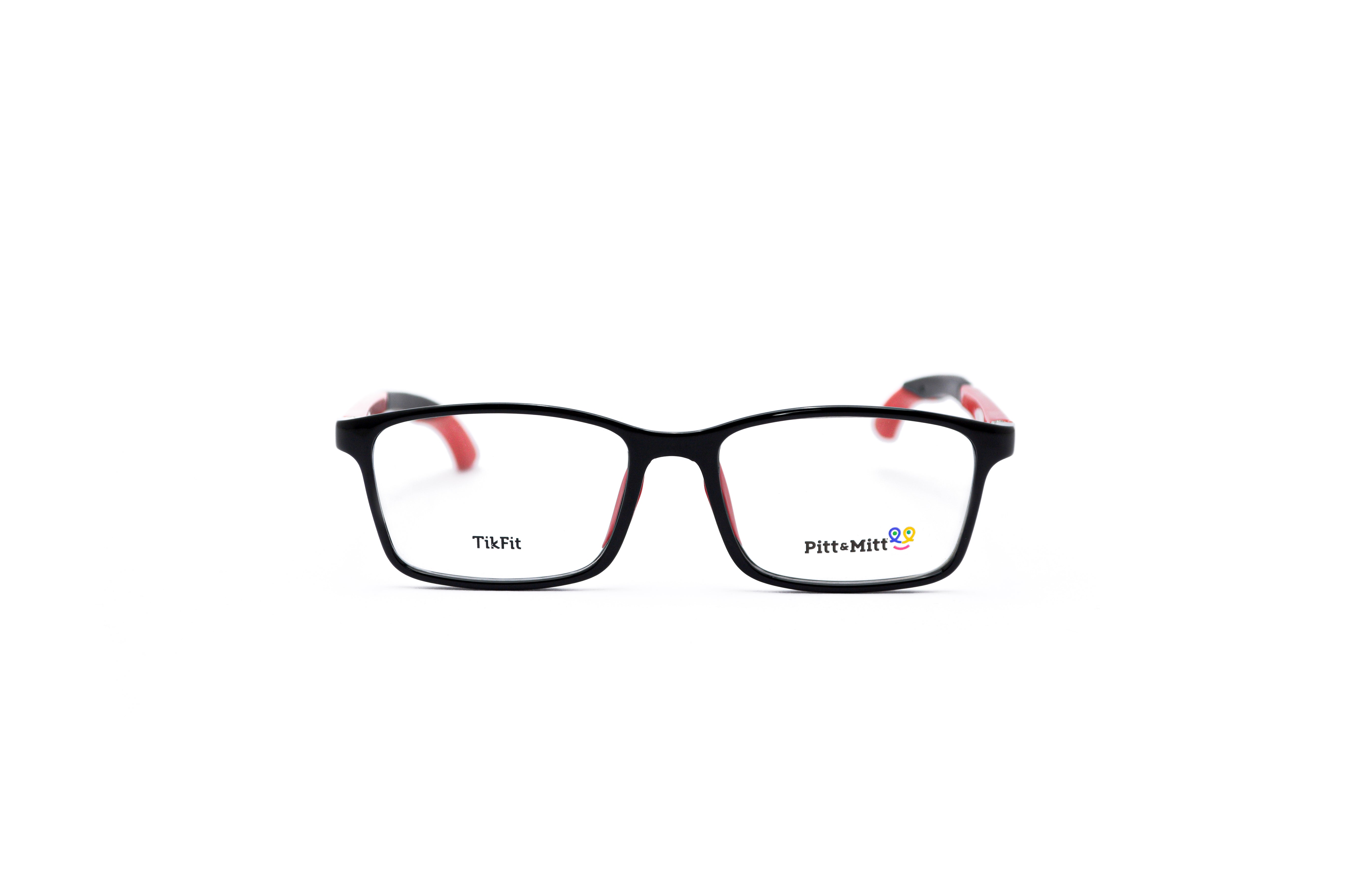 PITT & MITT TROPHY-S.BK/RD Optical Frame | Designer eyeglasses for men and women | SpecsBunker India – premium optical frames collection