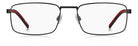 HUGO HUGO HG 1435 Optical Frame matte black rectangular / squared optical frame for Women