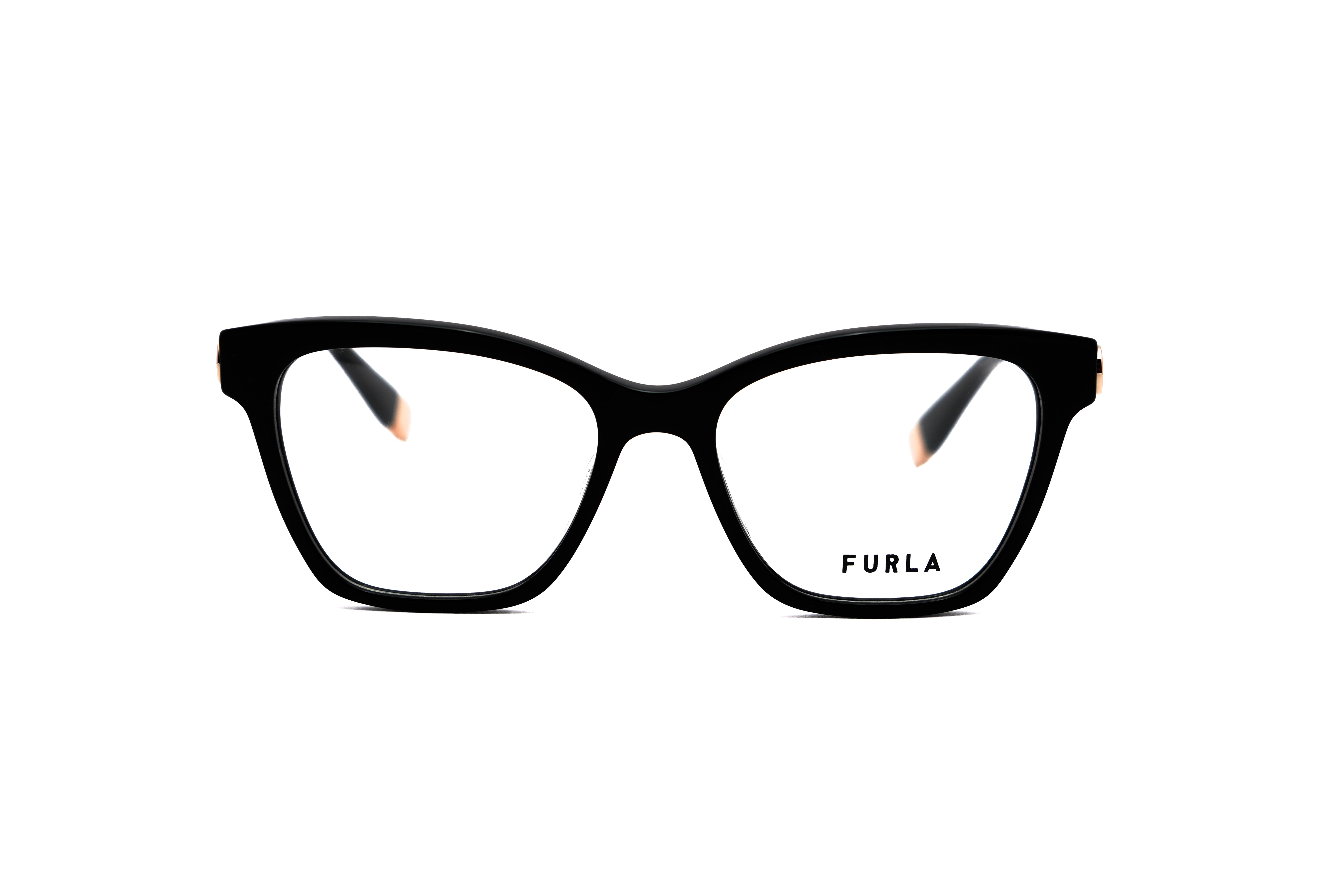 FURLA FURLA VFUB05 Optical Frame shiny ligjt gold rectangular / squared optical frame for Women