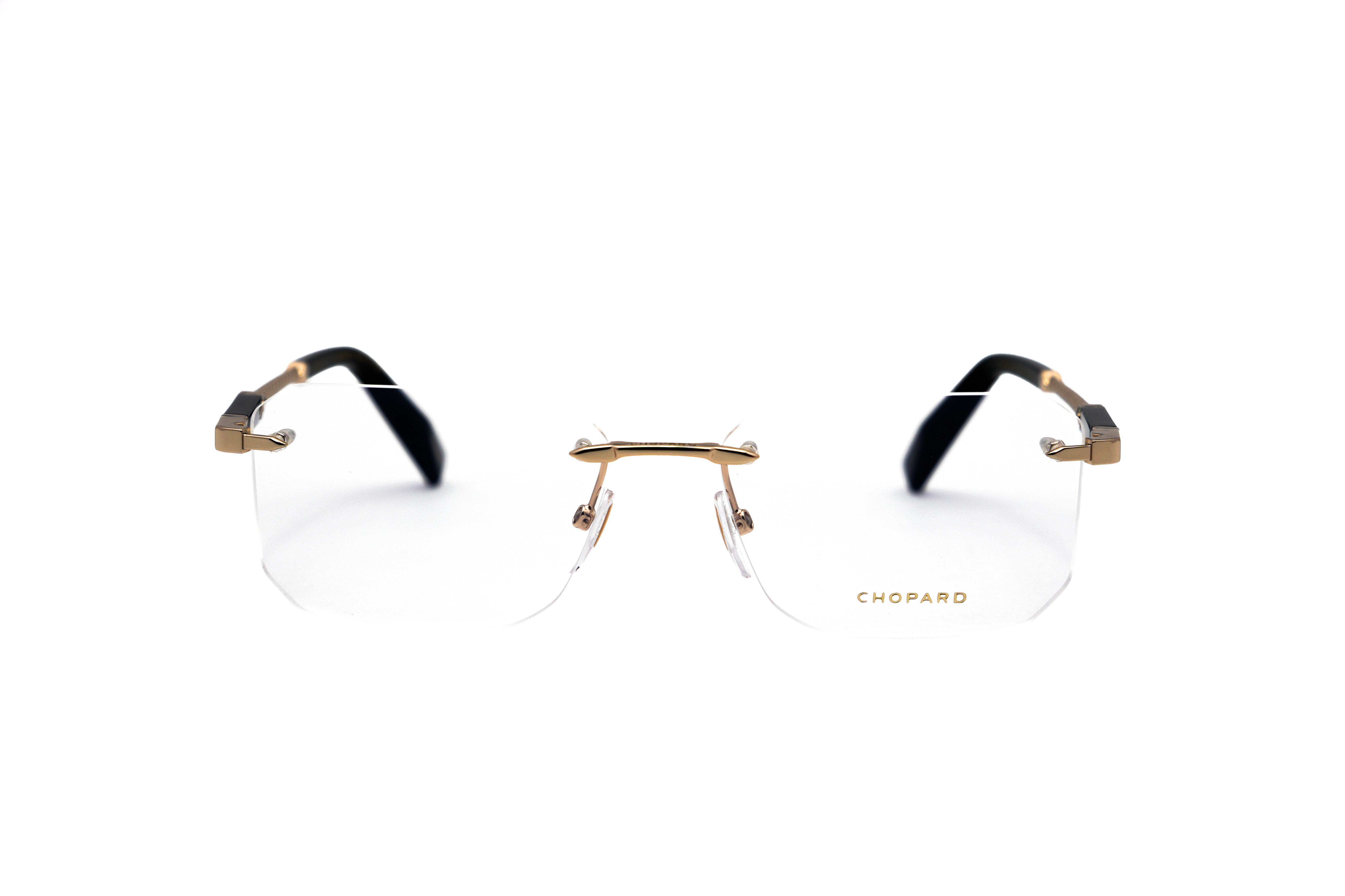 CHOPARD CHOPARD VCHM38 Optical Frame shiny light gold-black round/oval/panthos optical frame for Women