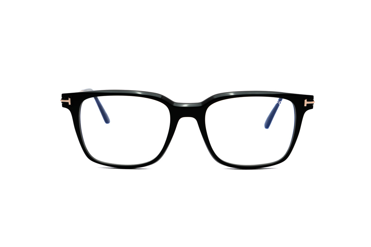 TOM FORD TOM FORD TF6124 Optical Frame black rectangular / squared optical frame for Men