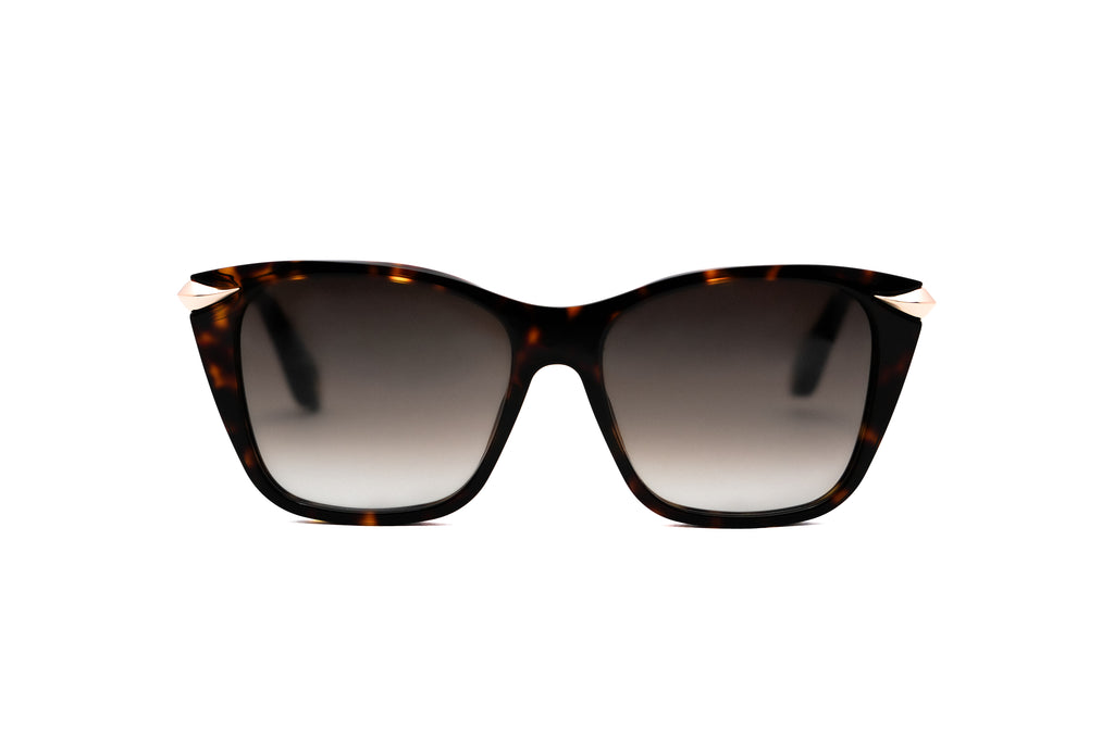 ROBERTO CAVALLI ROBERTO CAVALLI SRC150 Sunglass shiny rose gold rectangular / squared sunglass for Women