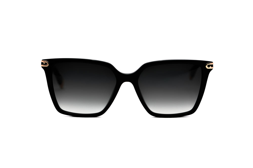 FURLA FURLA SFUB13 Sunglass shiny black rectangular / squared sunglass for Women
