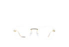 FENDI FENDI FE50035U Optical Frame gold rectangular / squared optical frame for Men