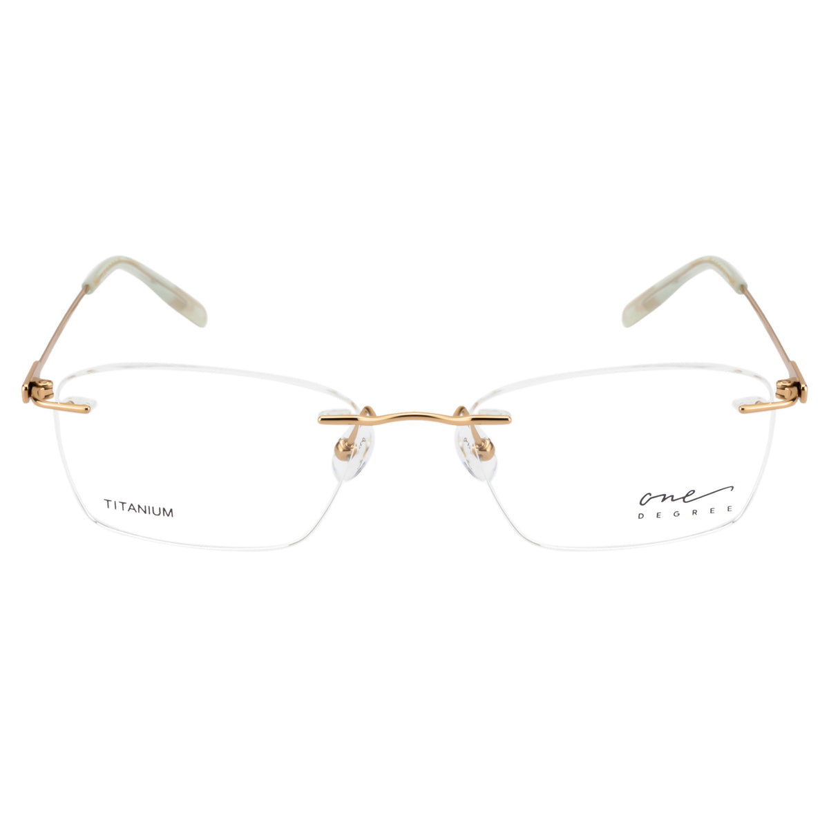 ONE DEGREE ONE DEGREE OD2002 Optical Frame gold rectangular / squared optical frame for Women