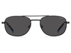 HUGO HUGO HG 1375/S Sunglass matte black pilot/navigator sunglass for Women