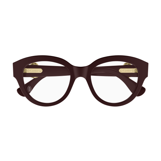 CARTIER CARTIER CT0567O Optical Frame burgundy round optical frame for Women
