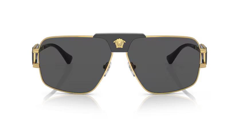 VERSACE VERSACE VE2251 Sunglass gold pillow sunglass for Men