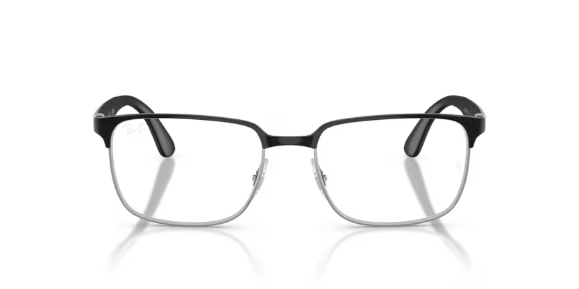RAY-BAN RAY-BAN RX6542I Optical Frame black & gunmetal squared optical frame for Unisex