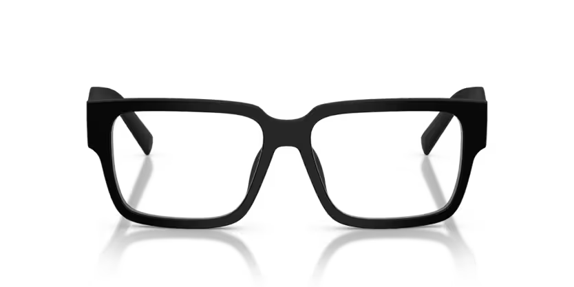 PRADA PRADA PR D10VD Optical Frame black squared optical frame for Women