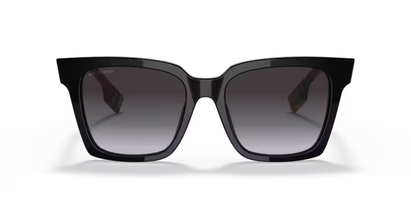 BURBERRY BURBERRY BE4335 Sunglass black squared sunglass for Women