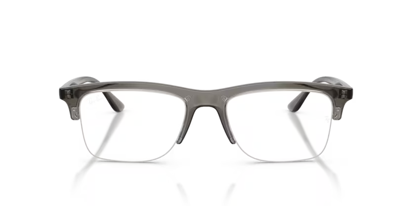 RAY-BAN RAY-BAN RX7264I Optical Frame transparent dark grey squared optical frame for Unisex