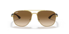 RAY-BAN RAY-BAN RB3683 Sunglass arista gold squared sunglass for Unisex