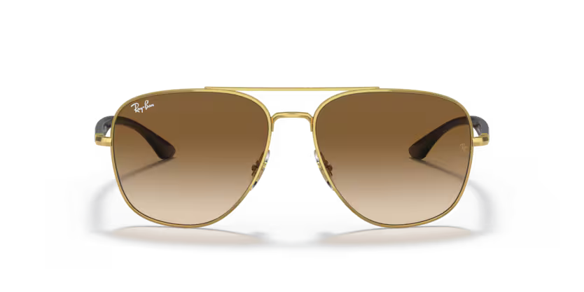 RAY-BAN RAY-BAN RB3683 Sunglass arista gold squared sunglass for Unisex