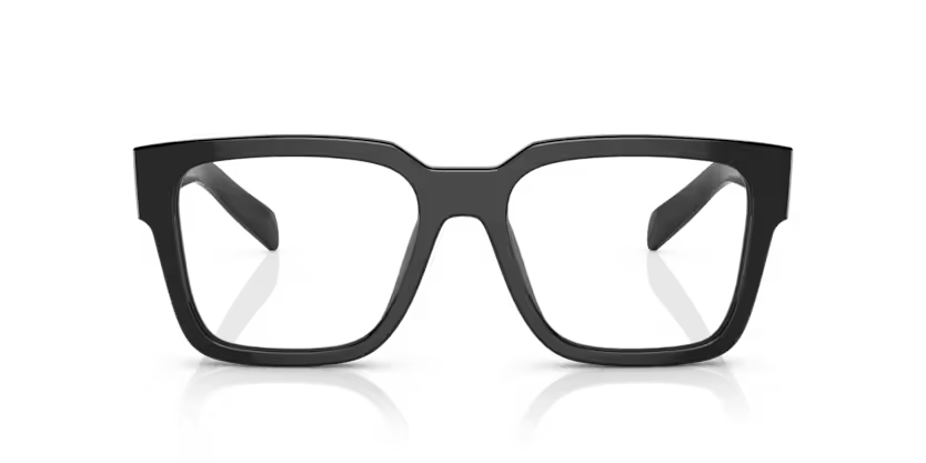PRADA PRADA PR 08ZV Optical Frame black squared optical frame for Men
