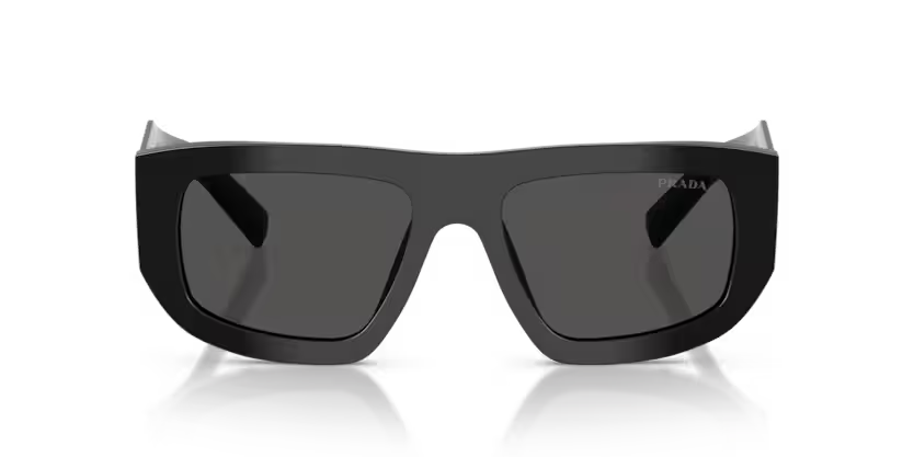 PRADA PRADA PR D04SU Sunglass black irregular sunglass for Women