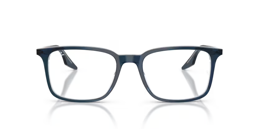 RAY-BAN RAY-BAN RX5421 Optical Frame blue on transparent squared optical frame for Unisex
